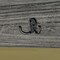 Alaterre Furniture Pomona 48" Metal and Wood Entryway Coat Hook with Storage Cubbies, Slate Gray AMBA24SG - alternate 6